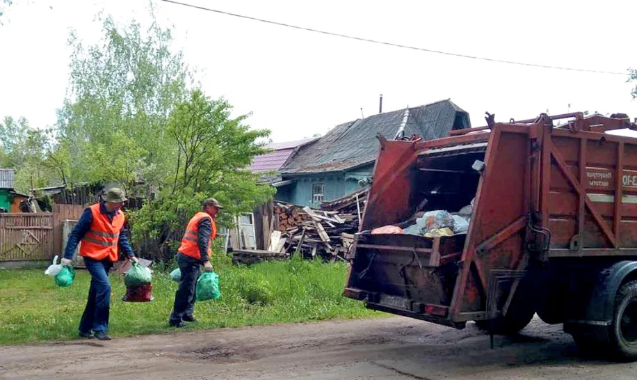 Вывоз мусора из частного дома в Сланцах в октябре