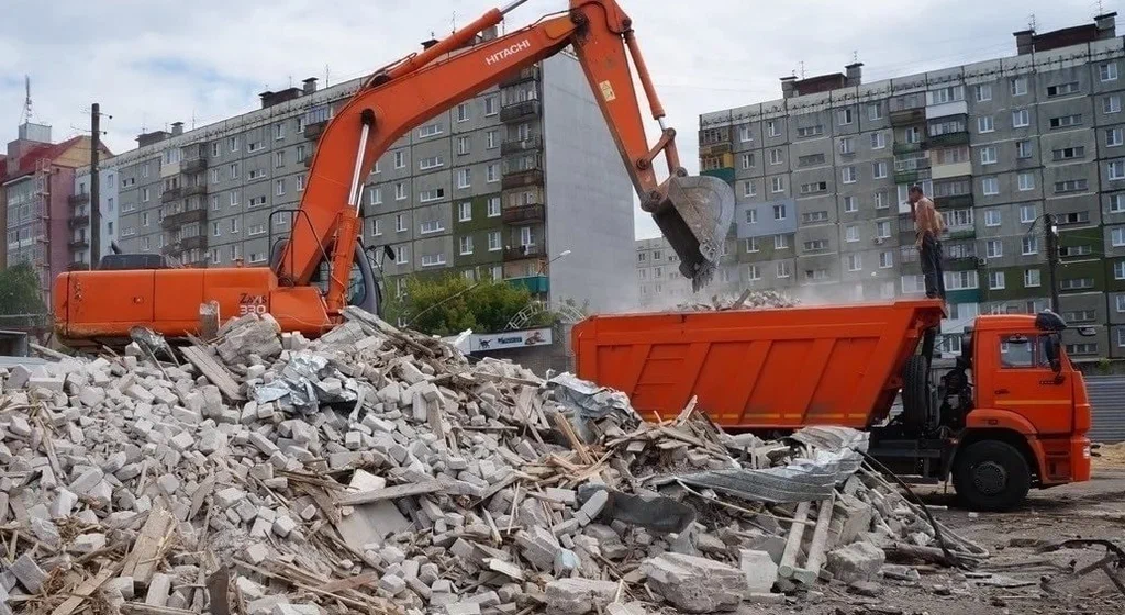 Профессиональный вывоз строительного мусора в Сланцах в октябре