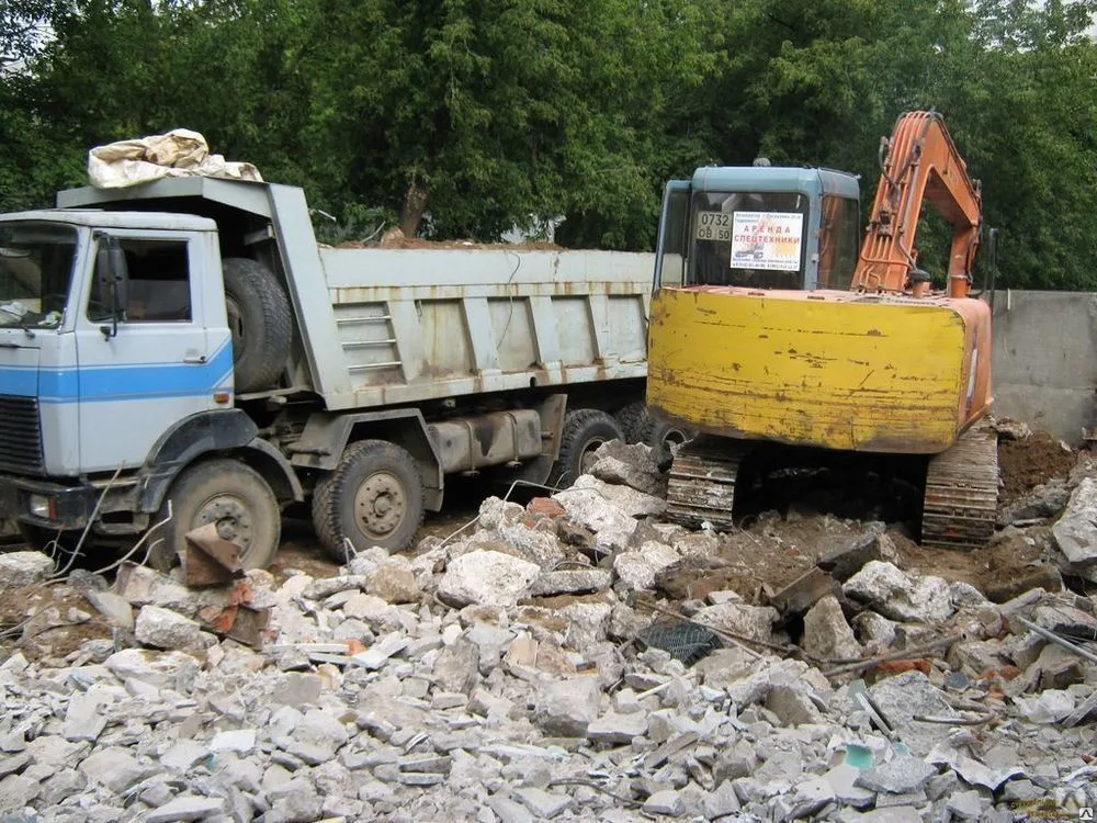 Вывоз бетонного боя и утилизация в Сланцах в октябре